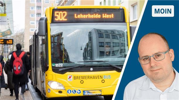 Kolumne Moin von Dirk Ley zum Verhalten von Busnutzern beim Einstieg.