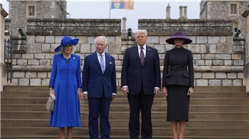 Beim Staatsbesuch der Trumps hatte Prinz Andrew seine Titel noch. 