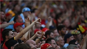 Belgiens Fans zeigen sich nach der Gruppenphase unzufrieden.