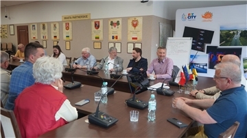 Besprechung mit Vertretern der Partnerregionen in Węgorzewo.