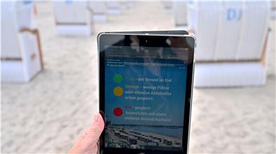 Besucher sollen bald im Internet checken können, ob bestimmte Hotspots an der Küste voll sind.