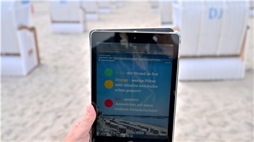 Besucher sollen bald im Internet checken können, ob bestimmte Hotspots an der Küste voll sind.