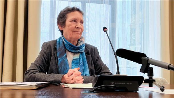 Bettina Sokol, Präsidentin des Landesrechnungshofes, stellte am Donnerstag im Haus der Bürgerschaft in Bremen die Jahresberichte 2023 für Land und Stadt Bremen vor.