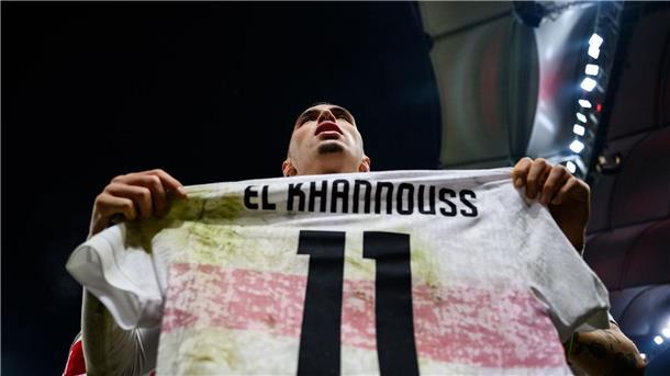 Bilal El Khannouss jubelt nach seinem Tor