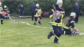 Das Foto zeigt eine Wettkampfgruppe im Einsatz 