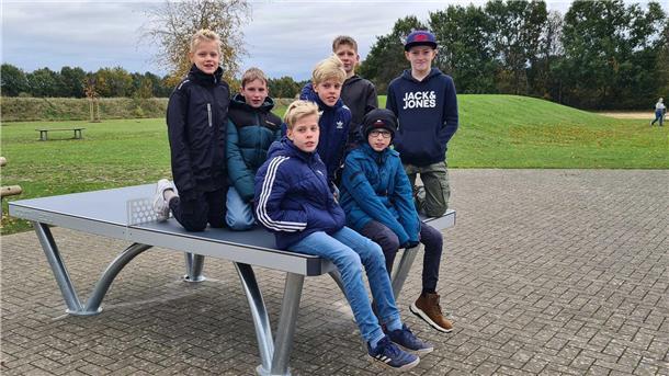KGS-Schüler setzten sich für neue Tischtennisplatte ein