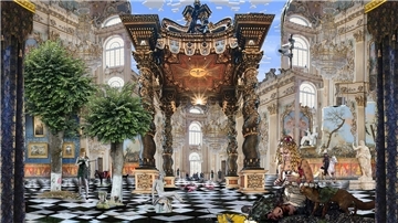 Bildgewaltige Rauminstallationen im Königin-Christinen-Haus