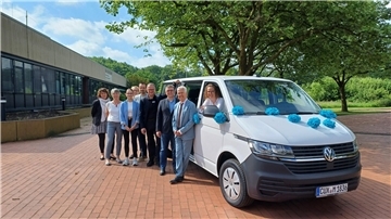 Der neue VW-Bus des Fördervereins der Max-Eyth-Schule 