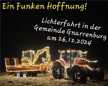 Lichterfahrt durch die Gemeinde Gnarrenburg