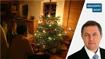 Weihnachten in echt und Weihnachten in Plastik