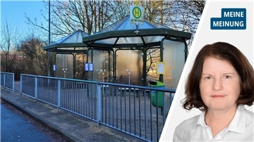 Eine Bushaltestelle in Nordholz