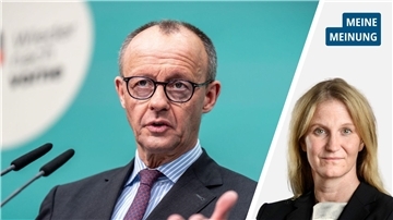 Bildkombination: Links der Kopf eines Mannes, rechts der Kopf einer Frau