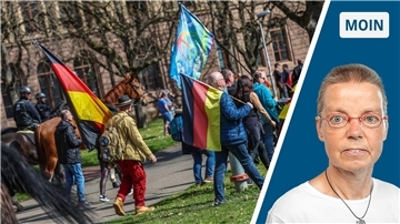 NZ-Kommentar zur Querdenker-Demo: Nur Flagge zeigen hilft gegen Rechts