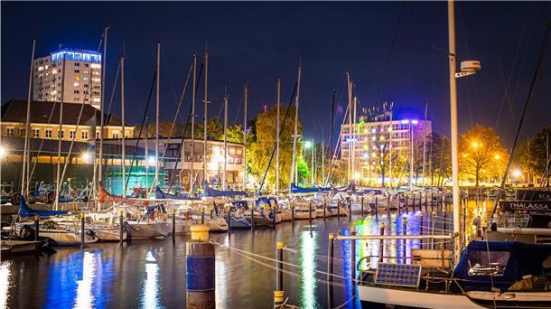 Jachthafen an der Kaistraße in Bremerhaven