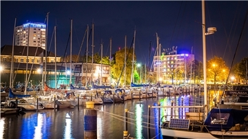 Jachthafen an der Kaistraße in Bremerhaven