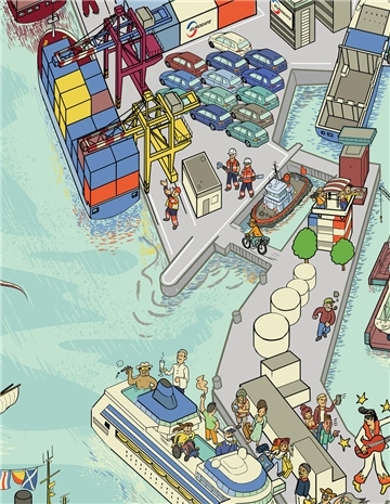 Ein Wimmelbild.