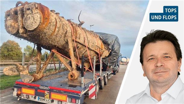 Links: Ein Lkw transportiert ein Wrack. Rechts: NZ-Autor Ismail Kul. 