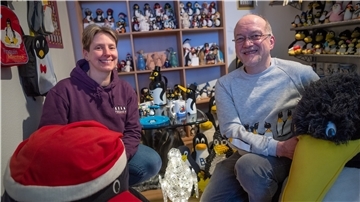 Birgit Berends und Stefan Kirchhoff streben mit ihrer Sammlung einen fünften Rekord an.