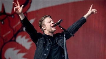 Björn Dixgård, Sänger der schwedischen Band Mando Diao, auf dem Hurricane Festival 2022.