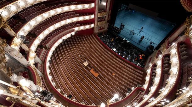 Blick in den Innenraum der Bayerischen Staatsoper in München. (Archivbild)