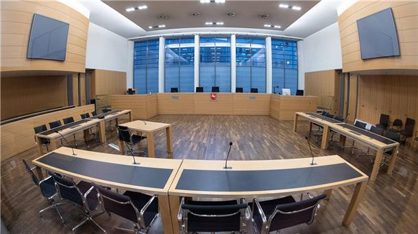 Blick in den Saal 141 im Landgericht Braunschweig.