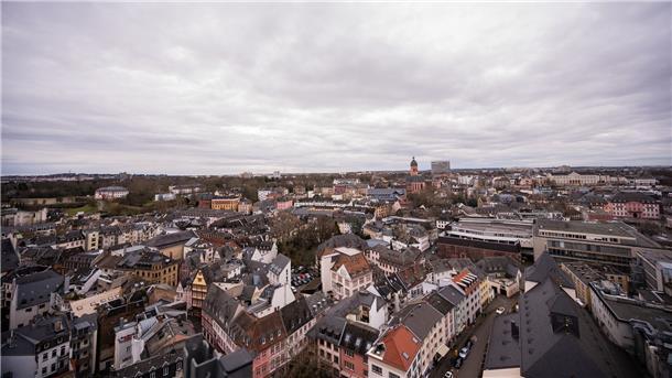 Blick vom Dom auf Mainz - laut dem IW-Consult-Städteranking die dynamischste deutsche Großstadt.