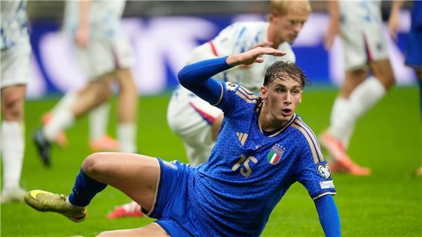 Pfiffe nach Blamage: Italien blüht nächstes WM-Quali-Debakel Bloß nicht ausrutschen: Italien mit Torschütze Pio Esposito muss in die Playoffs.