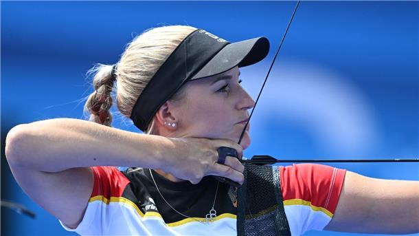Bogenschützin Katharina Bauer verliert in der ersten Runde.