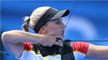 Bogenschützin Katharina Bauer verliert in der ersten Runde.