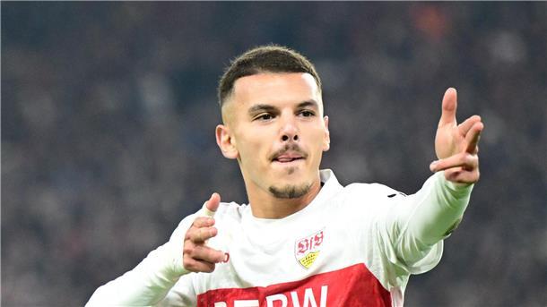 Bouanani erzielte per Heber seinen ersten Pflichtspieltreffer für den VfB.