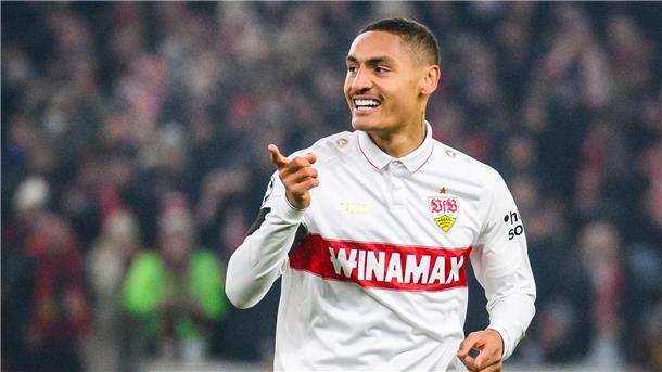 Nach 5:1-Sieg: VfB erleichtert - und etwas verwundert Brachte mit dem 2:1 gegen Bern die Wende: Stuttgarts Enzo Millot.