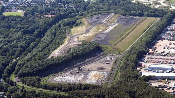 Luftbild von der Deponie