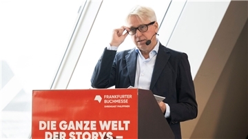 Buchmessen-Direktor Juergen Boos freut sich auf die 77. Ausgabe.