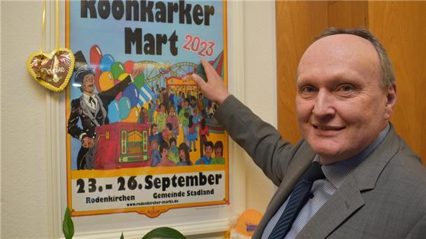 Bürgermeister Harald Stindt freut sich bereits auf den offiziell 888. Roonkarker Mart vom 23. bis 26. September.