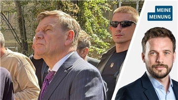 Kommentar von Jan Drebes (rechts) zum Besuch von Bundesaußenminister Johann Wadephul (links) in Kiew.
