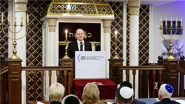Bundeskanzler Olaf Scholz: „Jede Form von Antisemitismus vergiftet unsere Gesellschaft.“