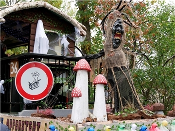 Bunt, laut und fröhlich - die Tarmstedter Erntewagenparade