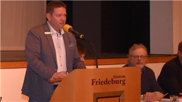 Butjadingens Bürgermeister Axel Linneweber. Er spricht über den Klinikstandort Esenshamm.