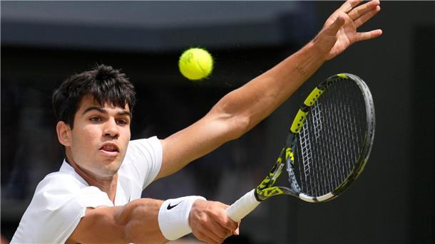 Traumfinale: Djokovic und Alcaraz spielen um Wimbledon-Titel Carlos Alcaraz steht zum zweiten Mal hintereinander im Finale.