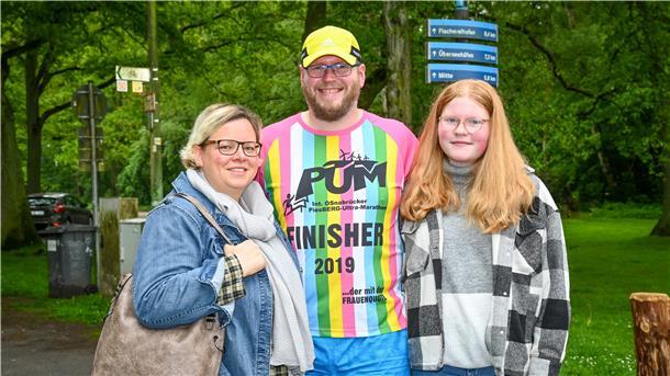 Carsten Wendelken mit Partnerin Gaby Segebrecht und Tochter Lina Wendelken.