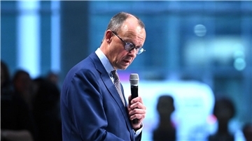 CDU-Chef Friedrich Merz spricht beim Kommunalgipfel der Unionsfraktion.