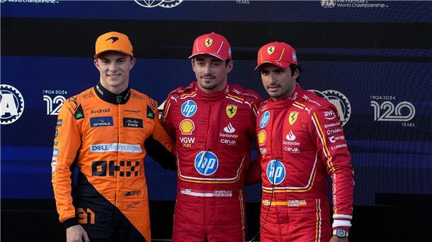 Leclerc setzt Baku-Serie fort - WM-Duellanten schwächeln Charles Leclerc (M) startet zum vierten Mal in Serie von der Pole Position in Baku.