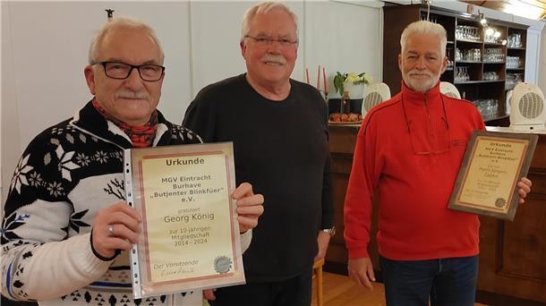 Ehrung beim Shantychor Butjenter Blinkfüer 