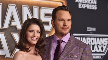 Chris Pratt kommt mit seiner Frau Katherine Schwarzenegger zur Weltpremiere von „Guardians of the Galaxy Vol. 3“ in Los Angeles