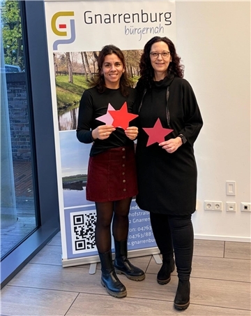 Claudia Metscher (rechts) und Melanie Blank vom Orga-Team.