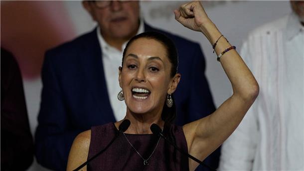 Claudia Sheinbaum, Ex-Regierungschefin der Hauptstadt Mexiko-Stadt, tritt bei der Präsidentschaftswahl 2024 in Mexiko für ein Drei-Parteien-Bündnis an.
