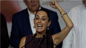 Claudia Sheinbaum, Ex-Regierungschefin der Hauptstadt Mexiko-Stadt, tritt bei der Präsidentschaftswahl 2024 in Mexiko für ein Drei-Parteien-Bündnis an.