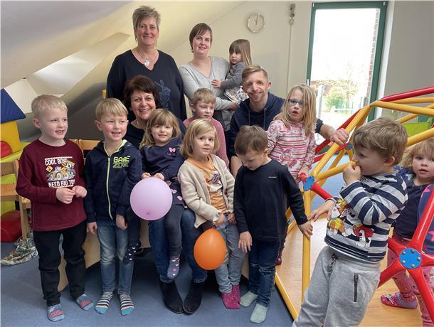 Cluadia Kähler, Nicole Andersen, Svenja Günther und Malte Monatz bilden das aktuelle Team der Kita an der Alma-Rogge-Straße. Eine Betreuungskraft fehlt. Im Sommer wird sich die Situation weiter verschärfen.