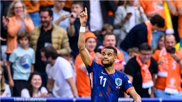 Cody Gakpo will mit den Holländern ins EM-Halbfinale einziehen. 