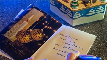 Eine Weihnachtspostkarte